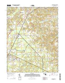 Brandywine Maryland Historical topographic map, 1:24000 scale, 7.5 X 7.5 Minute, Year 2014