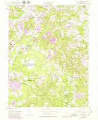 Brandywine Maryland Historical topographic map, 1:24000 scale, 7.5 X 7.5 Minute, Year 1956