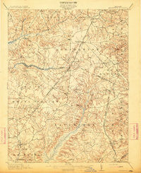Brandywine Maryland Historical topographic map, 1:62500 scale, 15 X 15 Minute, Year 1913