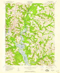 Bristol Maryland Historical topographic map, 1:24000 scale, 7.5 X 7.5 Minute, Year 1957