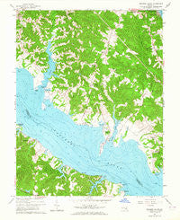 Broomes Island Maryland Historical topographic map, 1:24000 scale, 7.5 X 7.5 Minute, Year 1963