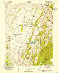 Buckeystown Maryland Historical topographic map, 1:24000 scale, 7.5 X 7.5 Minute, Year 1952
