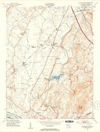 Buckeystown Maryland Historical topographic map, 1:24000 scale, 7.5 X 7.5 Minute, Year 1952