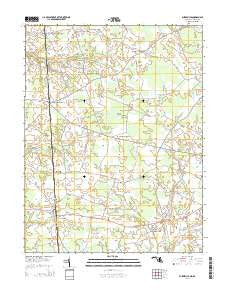 Burrsville Maryland Historical topographic map, 1:24000 scale, 7.5 X 7.5 Minute, Year 2014