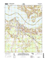 Cambridge Maryland Current topographic map, 1:24000 scale, 7.5 X 7.5 Minute, Year 2016