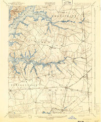 Cecilton Maryland Historical topographic map, 1:62500 scale, 15 X 15 Minute, Year 1900