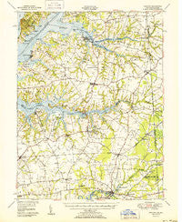 Cecilton Maryland Historical topographic map, 1:62500 scale, 15 X 15 Minute, Year 1951