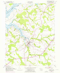 Centreville Maryland Historical topographic map, 1:24000 scale, 7.5 X 7.5 Minute, Year 1954