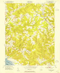Charlotte Hall Maryland Historical topographic map, 1:24000 scale, 7.5 X 7.5 Minute, Year 1953