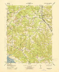 Charlotte Hall Maryland Historical topographic map, 1:31680 scale, 7.5 X 7.5 Minute, Year 1943
