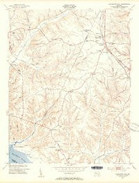 Charlotte Hall Maryland Historical topographic map, 1:24000 scale, 7.5 X 7.5 Minute, Year 1953