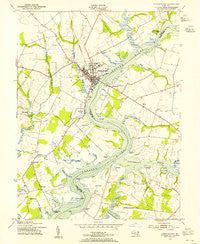 Chestertown Maryland Historical topographic map, 1:24000 scale, 7.5 X 7.5 Minute, Year 1953