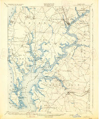 Chestertown Maryland Historical topographic map, 1:62500 scale, 15 X 15 Minute, Year 1901