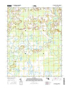 Chicamacomico River Maryland Current topographic map, 1:24000 scale, 7.5 X 7.5 Minute, Year 2016