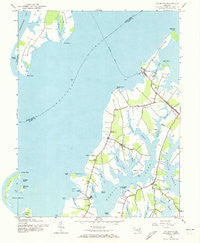 Claiborne Maryland Historical topographic map, 1:24000 scale, 7.5 X 7.5 Minute, Year 1942