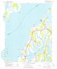Claiborne Maryland Historical topographic map, 1:24000 scale, 7.5 X 7.5 Minute, Year 1942