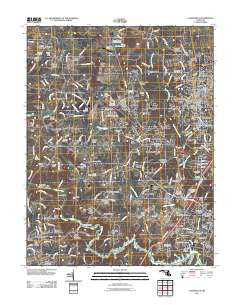 Clarksville Maryland Historical topographic map, 1:24000 scale, 7.5 X 7.5 Minute, Year 2011