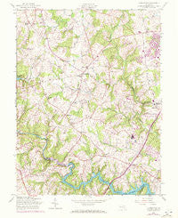 Clarksville Maryland Historical topographic map, 1:24000 scale, 7.5 X 7.5 Minute, Year 1957