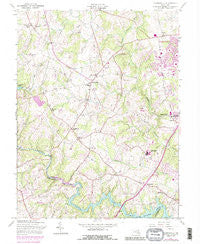 Clarksville Maryland Historical topographic map, 1:24000 scale, 7.5 X 7.5 Minute, Year 1957