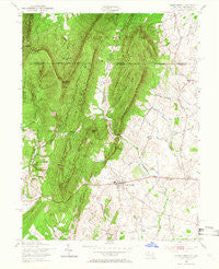 Clear Spring Maryland Historical topographic map, 1:24000 scale, 7.5 X 7.5 Minute, Year 1955