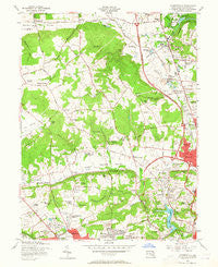 Cockeysville Maryland Historical topographic map, 1:24000 scale, 7.5 X 7.5 Minute, Year 1957