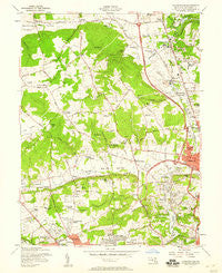 Cockeysville Maryland Historical topographic map, 1:24000 scale, 7.5 X 7.5 Minute, Year 1957