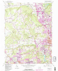 Cockeysville Maryland Historical topographic map, 1:24000 scale, 7.5 X 7.5 Minute, Year 1957