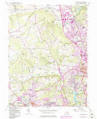Cockeysville Maryland Historical topographic map, 1:24000 scale, 7.5 X 7.5 Minute, Year 1957