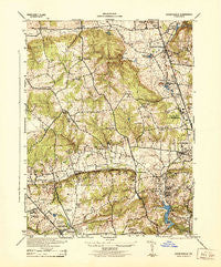 Cockeysville Maryland Historical topographic map, 1:31680 scale, 7.5 X 7.5 Minute, Year 1944