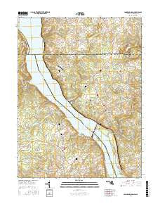 Conowingo Dam Maryland Current topographic map, 1:24000 scale, 7.5 X 7.5 Minute, Year 2016