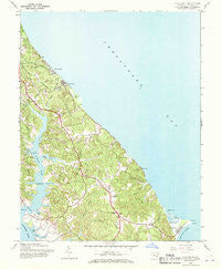 Cove Point Maryland Historical topographic map, 1:24000 scale, 7.5 X 7.5 Minute, Year 1943