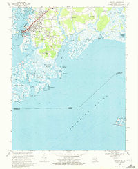 Crisfield Maryland Historical topographic map, 1:24000 scale, 7.5 X 7.5 Minute, Year 1968