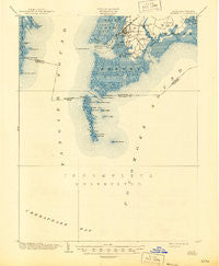 Crisfield Virginia Historical topographic map, 1:62500 scale, 15 X 15 Minute, Year 1903