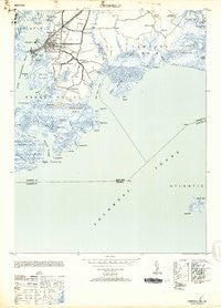 Crisfield Maryland Historical topographic map, 1:24000 scale, 7.5 X 7.5 Minute, Year 1953