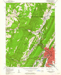 Cumberland Maryland Historical topographic map, 1:24000 scale, 7.5 X 7.5 Minute, Year 1949