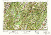 Cumberland Maryland Historical topographic map, 1:250000 scale, 1 X 2 Degree, Year 1956