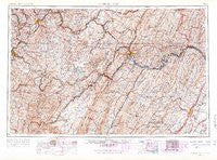 Cumberland Maryland Historical topographic map, 1:250000 scale, 1 X 2 Degree, Year 1956