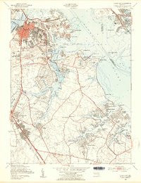 Curtis Bay Maryland Historical topographic map, 1:24000 scale, 7.5 X 7.5 Minute, Year 1949