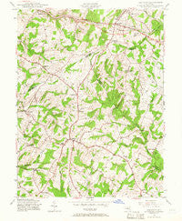 Damascus Maryland Historical topographic map, 1:24000 scale, 7.5 X 7.5 Minute, Year 1944