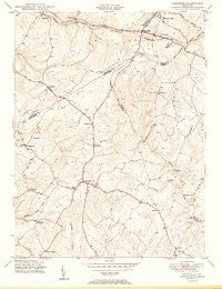 Damascus Maryland Historical topographic map, 1:24000 scale, 7.5 X 7.5 Minute, Year 1950