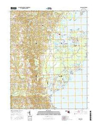 Deale Maryland Current topographic map, 1:24000 scale, 7.5 X 7.5 Minute, Year 2016