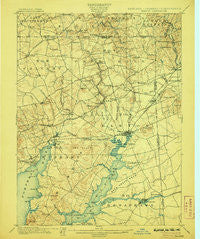 Elkton Maryland Historical topographic map, 1:62500 scale, 15 X 15 Minute, Year 1900