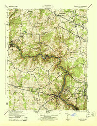 Ellicott City Maryland Historical topographic map, 1:31680 scale, 7.5 X 7.5 Minute, Year 1944