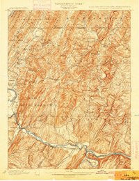 Flintstone Maryland Historical topographic map, 1:62500 scale, 15 X 15 Minute, Year 1900