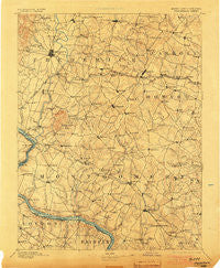 Frederick Maryland Historical topographic map, 1:125000 scale, 30 X 30 Minute, Year 1894
