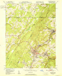 Frostburg Maryland Historical topographic map, 1:24000 scale, 7.5 X 7.5 Minute, Year 1951