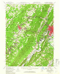 Frostburg Maryland Historical topographic map, 1:62500 scale, 15 X 15 Minute, Year 1950