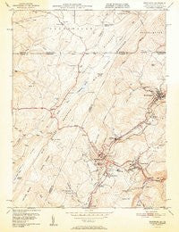 Frostburg Maryland Historical topographic map, 1:24000 scale, 7.5 X 7.5 Minute, Year 1951