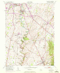 Funkstown Maryland Historical topographic map, 1:24000 scale, 7.5 X 7.5 Minute, Year 1953