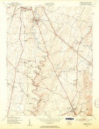 Funkstown Maryland Historical topographic map, 1:24000 scale, 7.5 X 7.5 Minute, Year 1953
